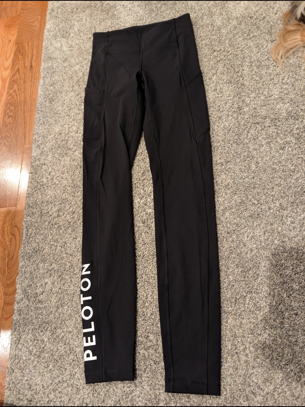 Lululemon x Peloton NWOT Black Pocket Leggings Size 2 "Better Is In Us" NWOT